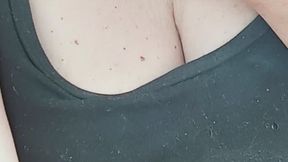 It's Summer and smokeythebear wants you to watch her chest rise and fall as I smoke ? I'm being naughty in a public parking lot filming this but I wanted to show you my tank top. Do you like?