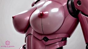 Juicy ass&#x1F351; robot gets pounded and drenched in semen for your dirty delight - Close-up / POV / AI