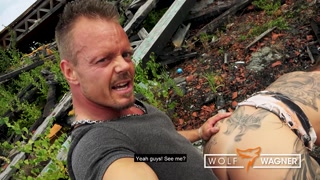 Mia Blow gets her pussy wet in PUBLIC! Wolf Wagner Originals