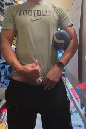 Alpha Stud Jockdad87 Shoots a Load of Football Cum