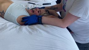 Ribbon Cutting: Kody Evans Ticklish Debut (Upperbody Only)