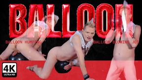 Bratty Punk Twink Balloon Fetish: Hump, Pop & Cum Play - 4k