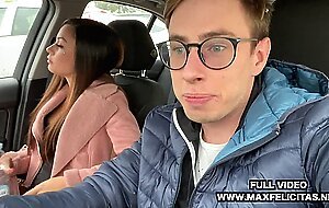 Outdoor sex in the car for italian martina smeraldi with max felicitas cock openair