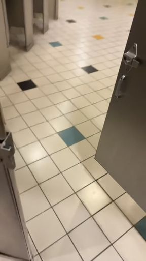 Hot college twink gets naughty in public