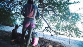 Plastic mantrap's threesome sex