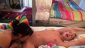 Mandy Sky - Naugthy Having A Morning Masturbation To Her Lesbian Friend