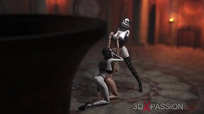 3d satanic dickgirls witches fucks hard a sultry chick slave in the dark castle
