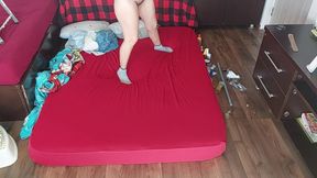 My wife gives me a sensual blowjob. My amateur wife gives me a handjob until I cum.