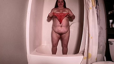 Sold Orange Panties with Panty Pissing