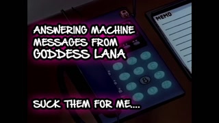 Answering machine Messages 1 Suck them for me