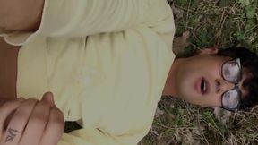 I Stayed Lying and Jerking on the Ground with Guys Used Condoms on Me After Fuck