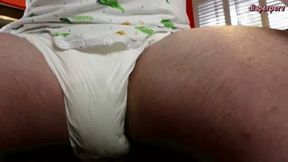 ABDL Lee Von Lux 1st time diaper change POV