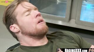 RagingXXX.com - Bearded bear goes wild in a rough bareback with his mate