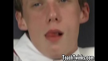 Twinks jerking off and sucking each other in school uniform