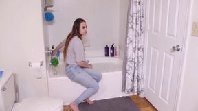 Enf - Older Step sister Stripped Naked And Bathed, Humiliation Cfnf