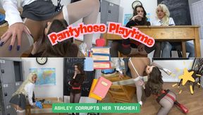 Girl On Girl Pantyhose Playtime