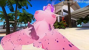 Pregnant Furry Futa Jerks Off To Her Chat With Car Toon