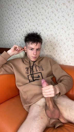 Petite Twink's Intense Jerk off Climax