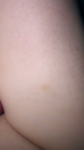 My friend's uncut cock fucked my sexy thighs and hot cum on my belly   Clip 2