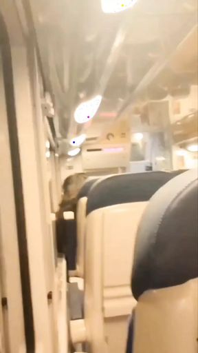 Handjob on the train