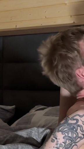The Stealer Broke Into the House and Couldn't Oppose the Twink's Asshole, and Then His Boyfriend Fucked His Ass - Triple Cumshot