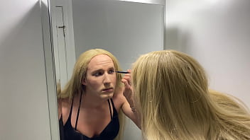 Sexy Blonde Drag Transformation