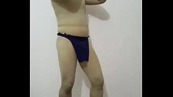 Zentai spandex tarzan dress thong