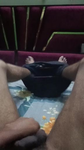 Musterbation on bedroom