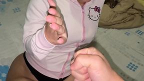rock, paper, scissors between a horny and bored stepsister and stepbrother.