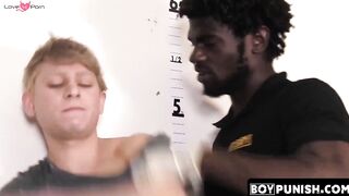 BoyPunish.com - Twink perp's punishment: rough, raw interracial pounding by a dominan