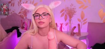 Blonde Bombshell Takes on Asian