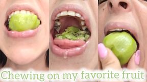 Chewing on my favorite fruit