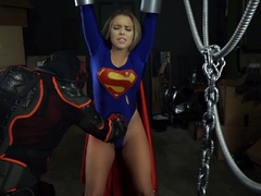 Super woman fucked by the evil master
