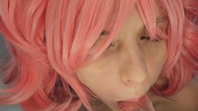 Kawaii Girl Sucks in Cosplay and Swallows Hot Cum Deep Throat