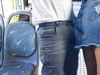 Student gets a haunch and was screwed by a stranger inside transport.