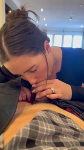 PAWG give a BJ on the Gondola.. followed my fuck fest and CREAMPIE by the fireplace!