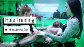 Hole Training | Double Domme Latex Pegging & Stretching