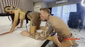 Beautiful Shemale Gets Her Tattooed Ass Heavily Plowed