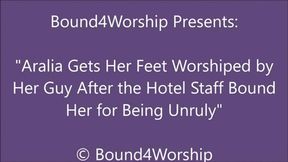 Aralia Gets Foot Worship While Bound on Vacation - WMV