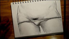 Do you want to see what is under my panties? Pussy drawing.