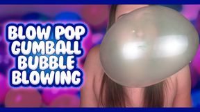 Blow Pop Gumball Bubble Blowing