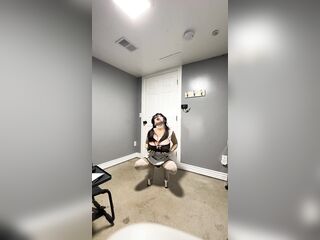 Hawt trans wearing her hawt white costume biggest titties good butt