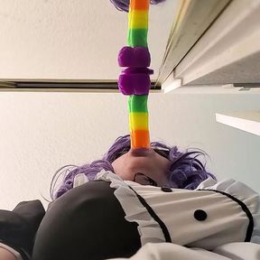 SometimesNiki maid practicing on dildo upshot