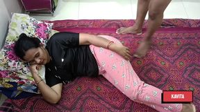 Desi Tatya entered Kavita Vahini&#039;s bed and started demanding to fuck Kavita Vahini and even though she resisted, he tore her clo