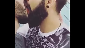 Passionate gays kissing &amp_ romantic fuck