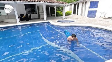 A scorned Latina finds a mermaid man and to get even she decides to suck his cock and fuck him