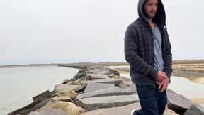 Rock Hard on Rocks by the Ocean