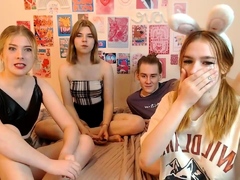 Amateur teens group sex