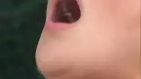 Outdoor lesbian oral session with enormous boobs