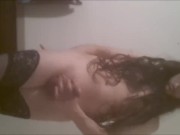 Cute Transvestite Moaning and Jerking off till orgasm